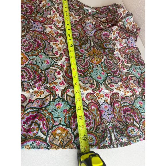Liverpool Los Angelos Long Sleeve Paisley Boho Top with Tassel Detail Size S - Picture 6 of 10